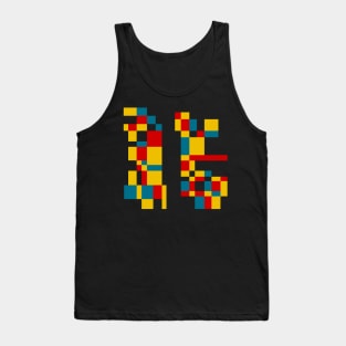 Minimal Primary #4 (Mondrian Inspired) Tank Top